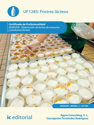 cover image of Postres lácteos. INAE0209